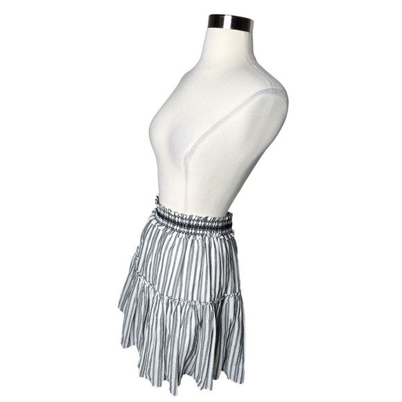 Broome Street x Kate Spade New York Striped Ruffle Mini Skirt - Size Small - Picture 3 of 5